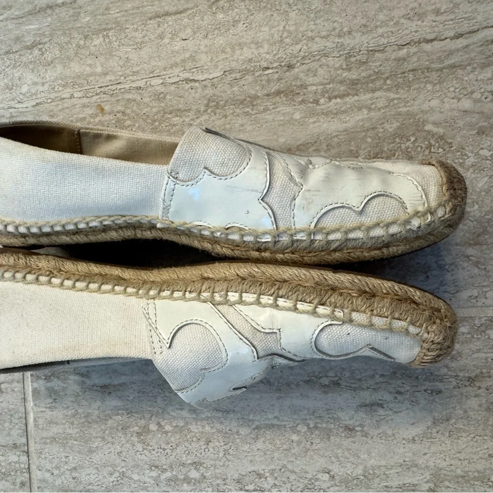 Tory Burch Beige Espadrille Slip-Ons